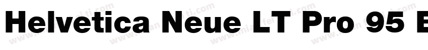 Helvetica Neue LT Pro 95 Black字体转换